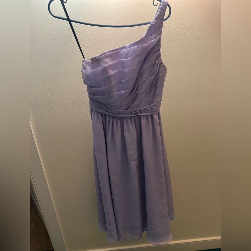 Eden Maids Lavender One-Shoulder Dress